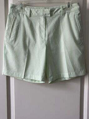 Lady Hagen Mint Textured Bermuda Shorts
